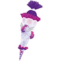 Folia- Set Escolares Unicornio- Incluye Bolsa de Papel Ondulado 3D de Aprox. 68 cm- Hojas y Accesorios para Manualidades…